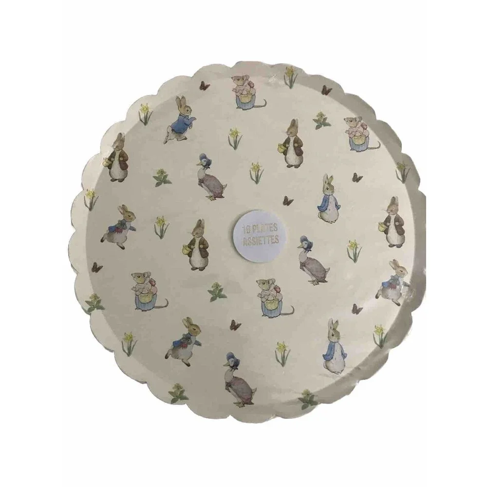 Peter Rabbit Paper PLATES Easter Holiday Pack Of 16 One Size Multicolor